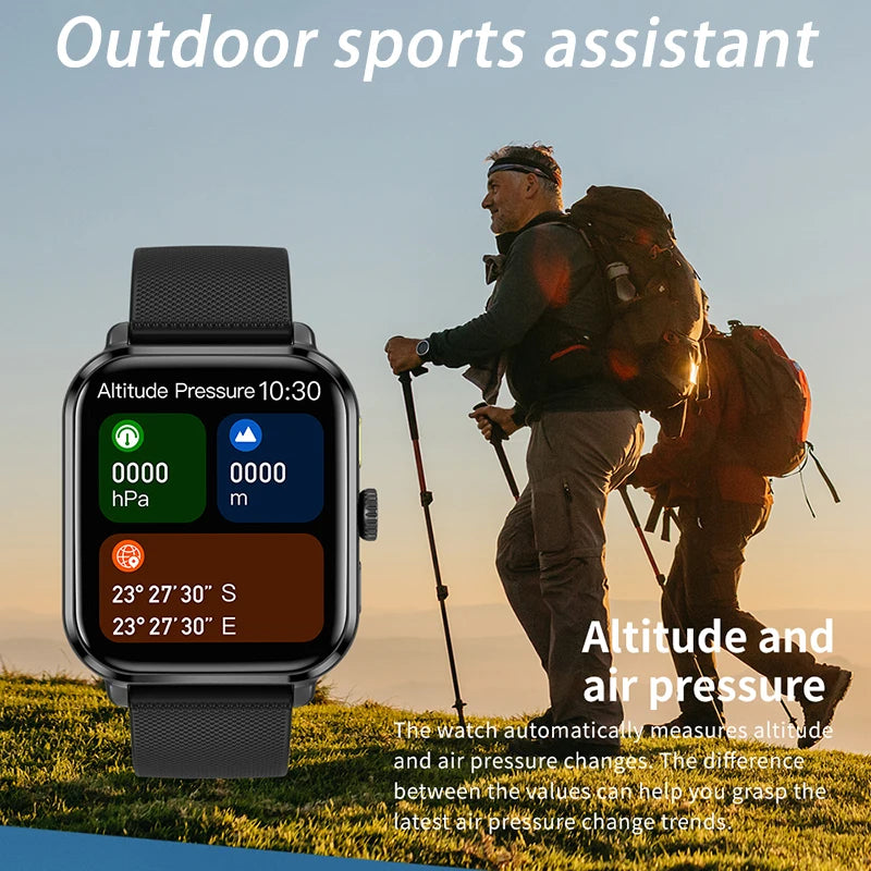 Novo Smartwatch 2024 Relógio Inteligente Bluetooth Chamada GPS Rastreador Esportivo à Prova D'Água